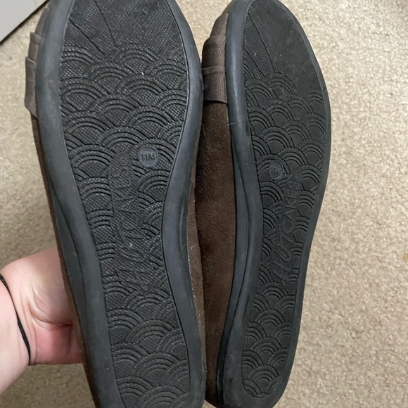 Chocolate brown flats, size 11 - Picture 2 of 2